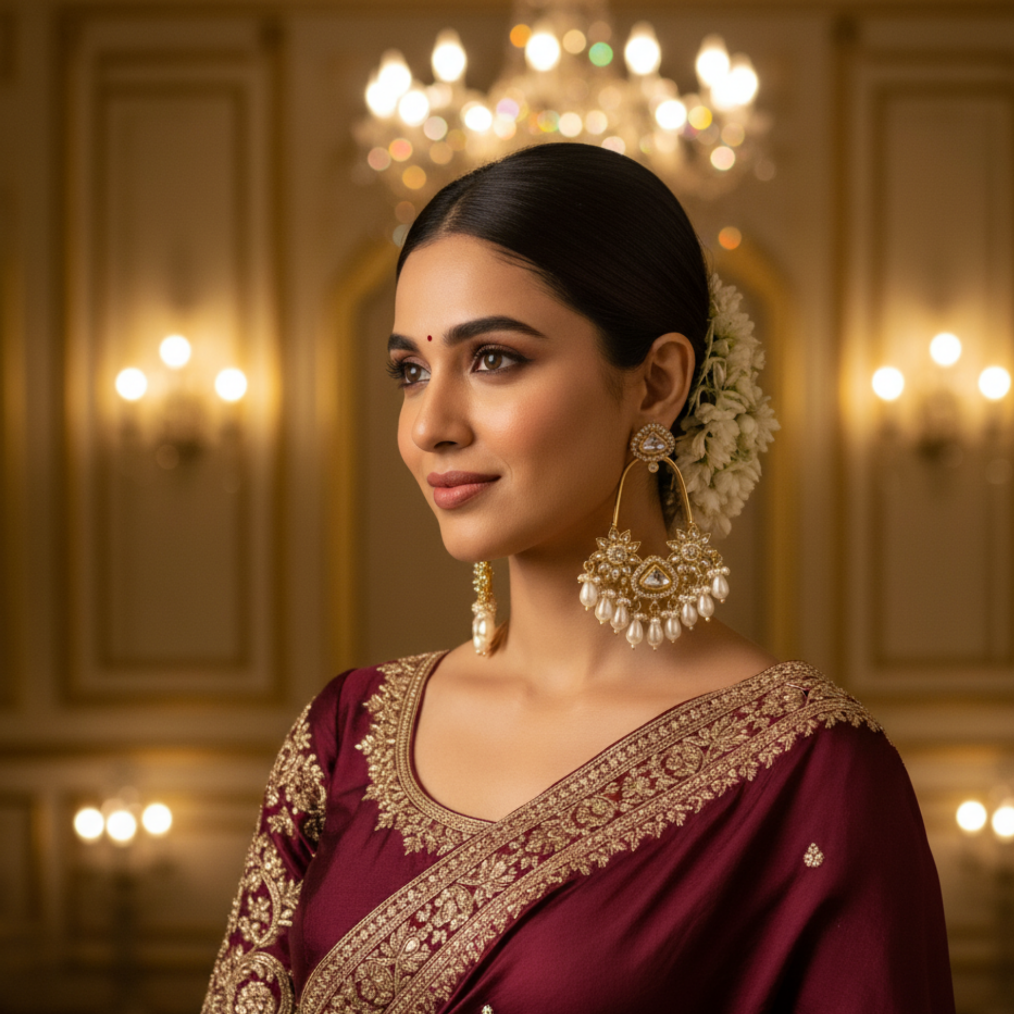 Amaira Kundan Chandbali